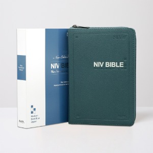 영문 NIV BIBLE 중 단본 다크블루 지퍼 영어성경
